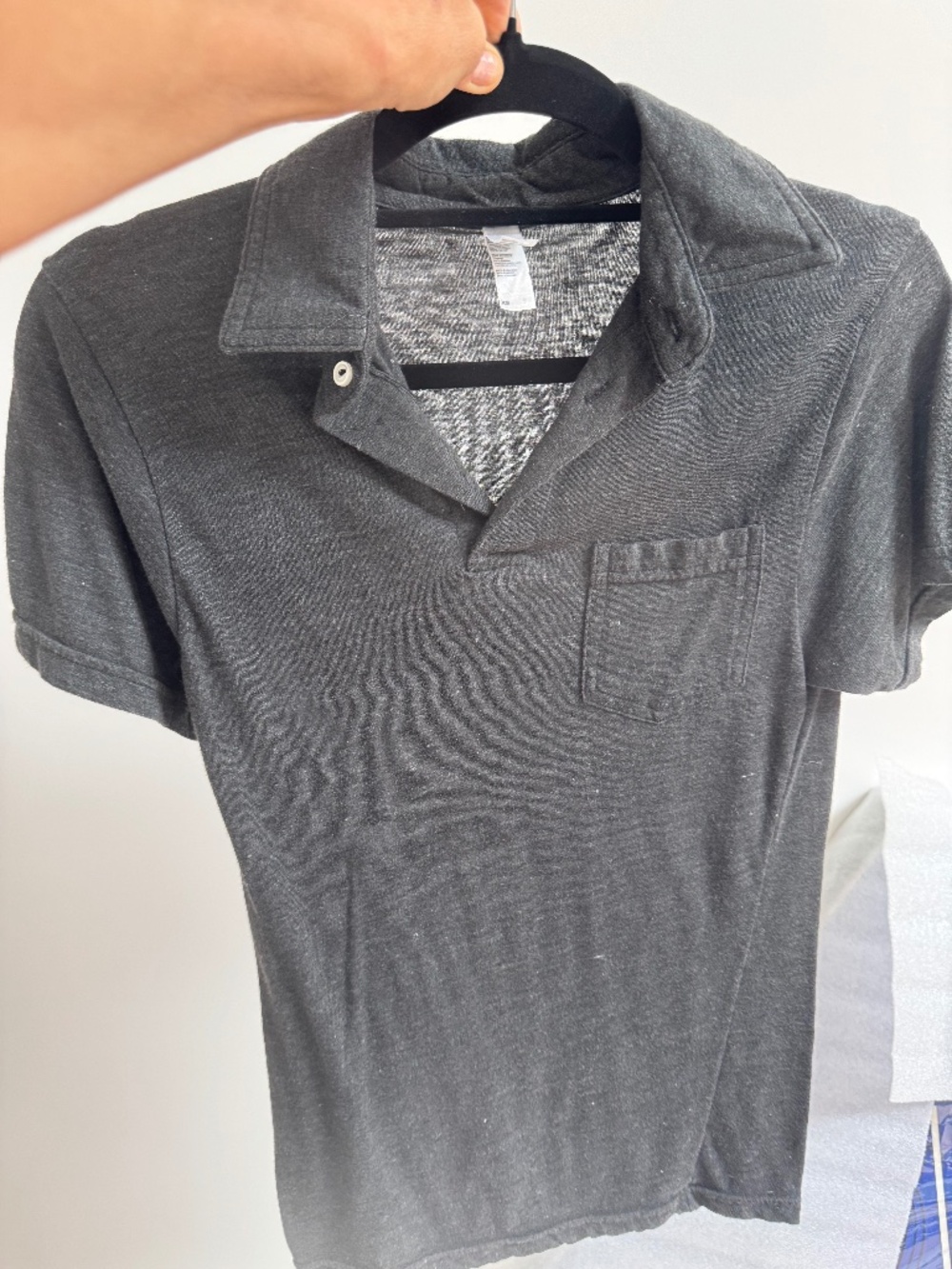 American Apparel Women’s Collar Shirt lightweight cotton XS